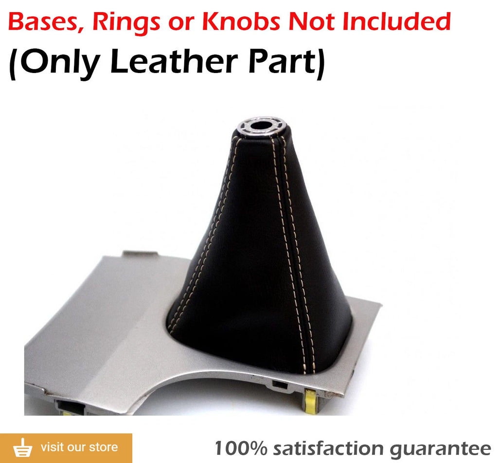 Leather Manual Shift Boot Cover for Toyota Camry (2007–2011) Beige Stitch