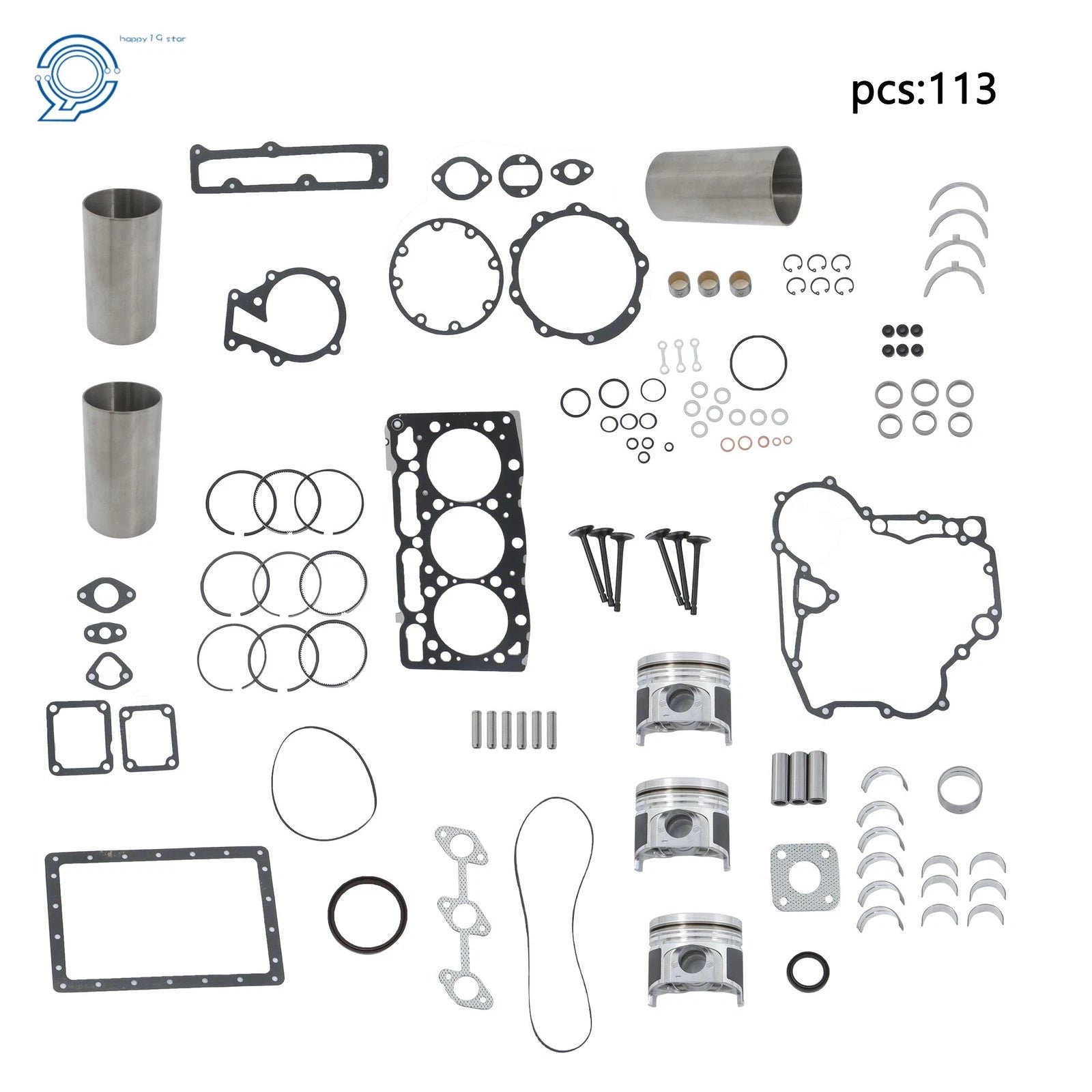Overhaul Rebuild Kit for Kubota D1105 Engine Tractors (B2400STE)