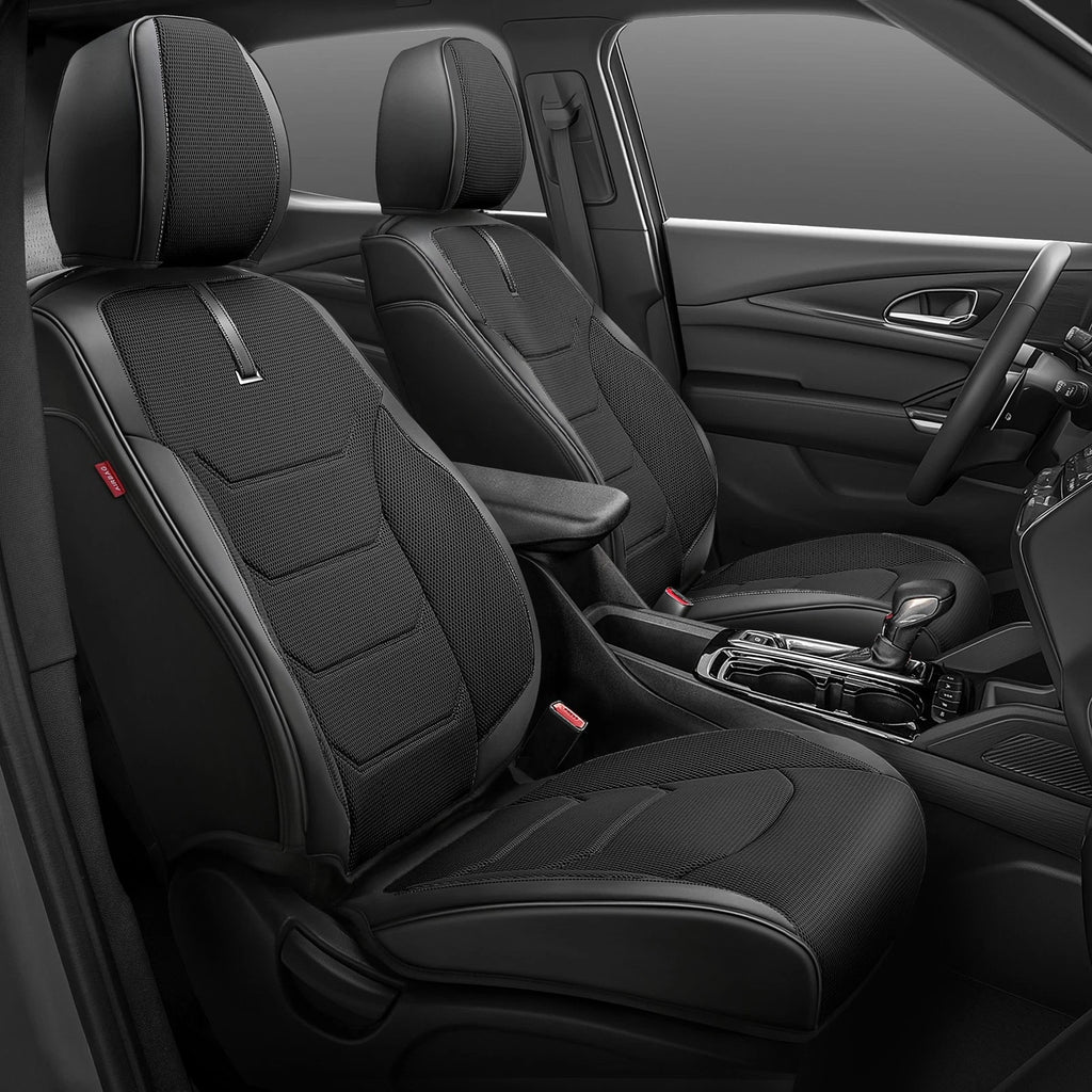 Set of 4 Universal Sport Series Seat Covers for Car Black
