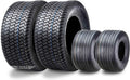 Set of 4 Turf Tires for Wanda Zero-Turn Lawn Mower 13x6.50-6 & 23x9.50-12