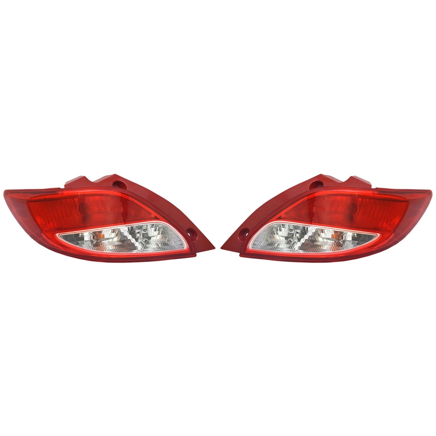 Set of 2 TYC Tail Light Lamp Assembly for Mazda 2 Hatchback (2011–2014)