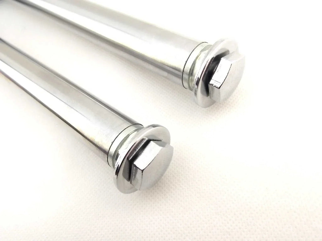 PY50 JBS Silver Front Fork Leg Set LH RH Suspension Shocks (All Years)
