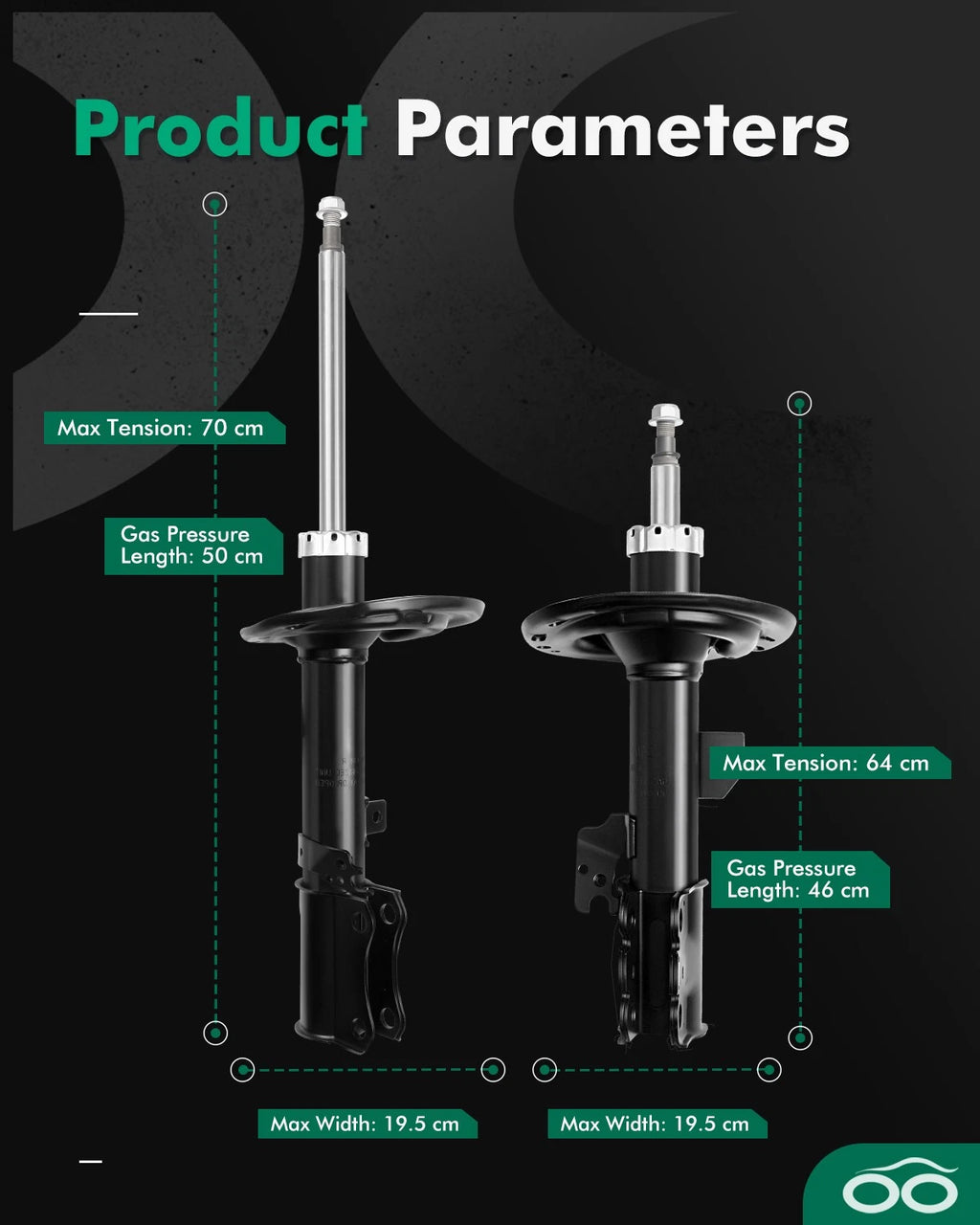 Full Set Shocks Struts for Lexus ES330 (2004–2006)
