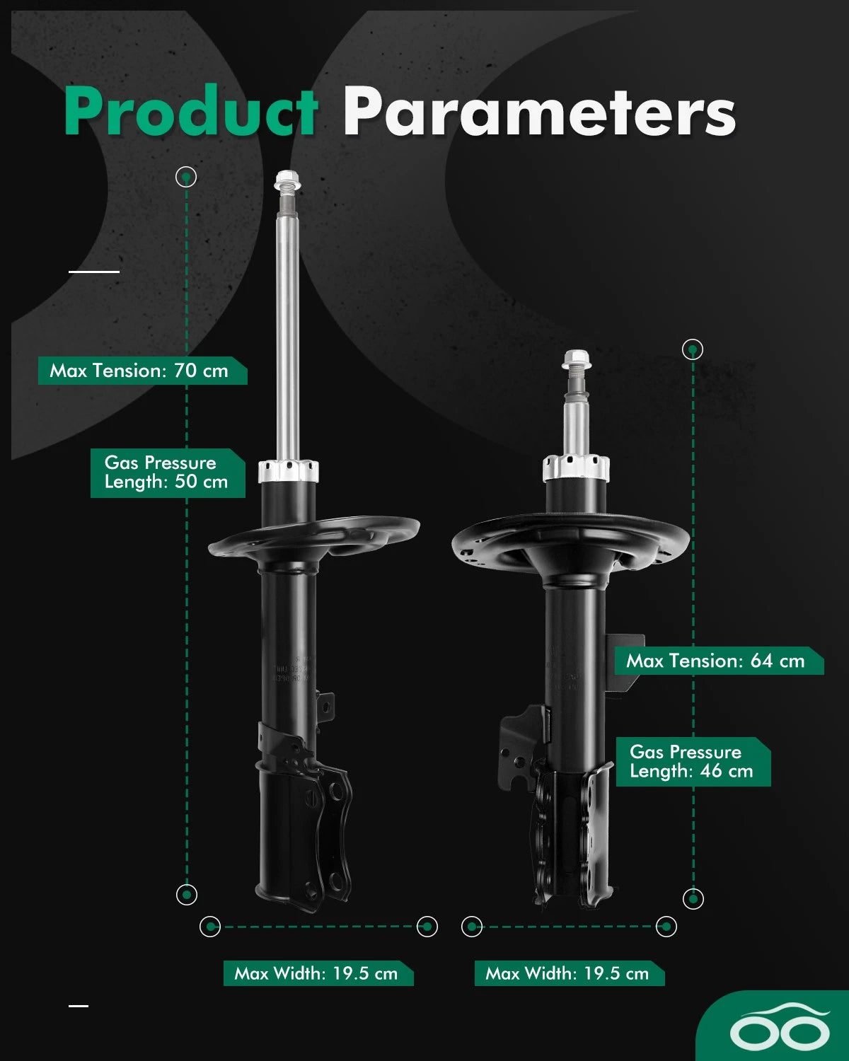 Full Set Shocks Struts for Lexus ES330 (2004–2006)