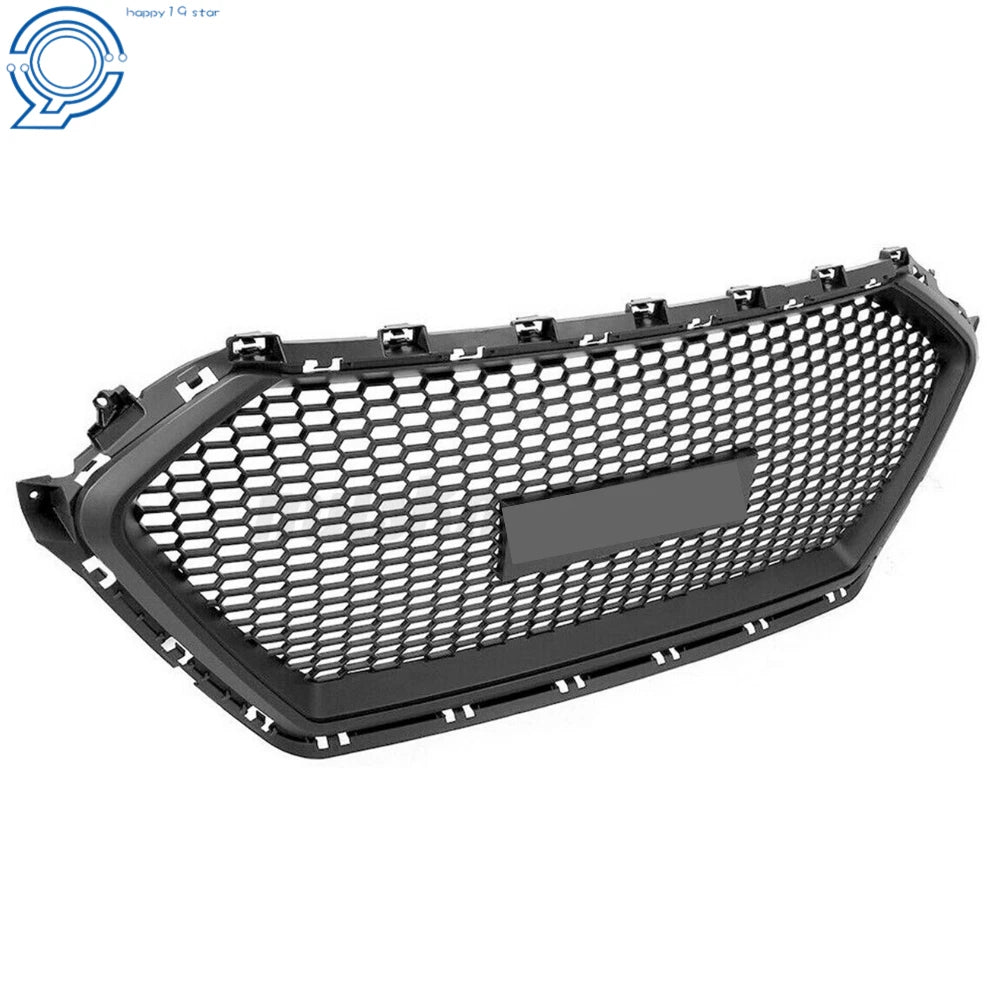 Front Bumper Grille for Hyundai Elantra (2017-2018) Black Replacement