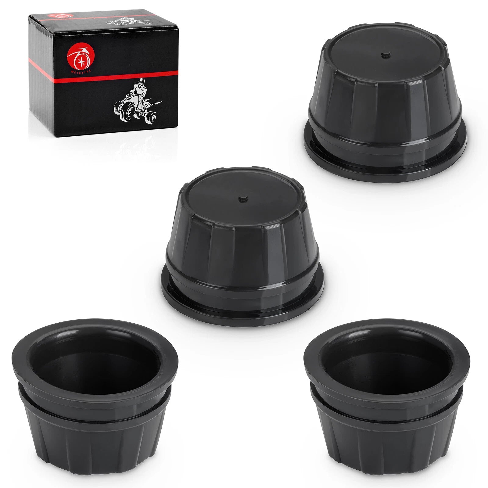 Set of 4 Wheel Hub Caps for Honda Foreman Rubicon 500 TRX500FA (2001–2011)