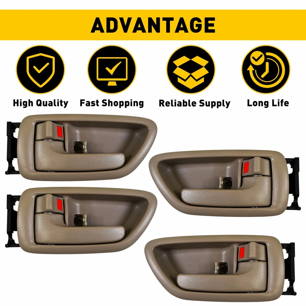 Set of 4 Inside Door Handles for Toyota Sequoia (2001-2007)