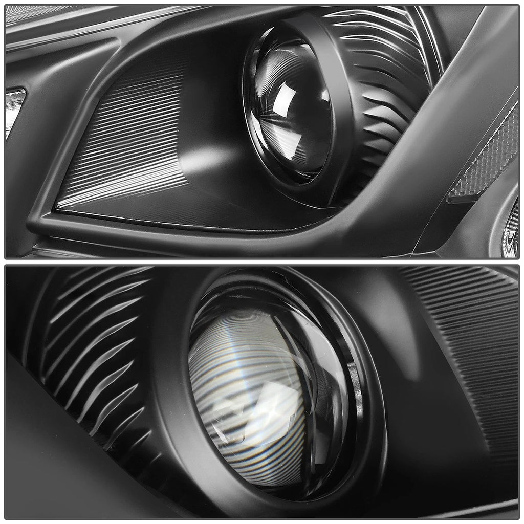 Pair of Projector Headlights for Nissan Maxima (2009–2014) - Black Housing