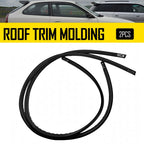 Set of 2 Black Roof Top Trim Molding for Honda Civic (1996–2000)