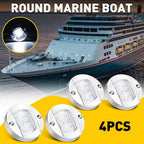 4X LED Deck Courtesy Lights for Marine Boat (Waterproof)