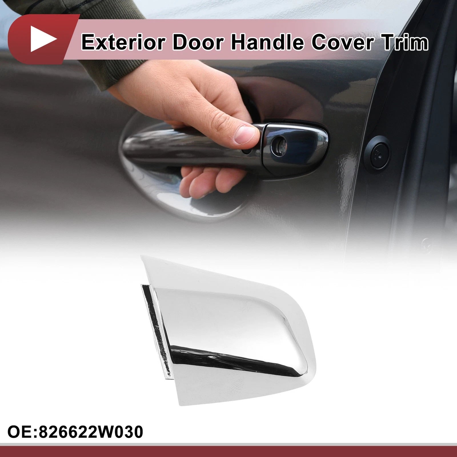 Exterior Door Handle Cover Trim No. 826622W030 for Hyundai Santa Fe (2013–2018)