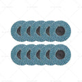 20X 2" 50MM Quick Change Zirconia Flap Discs for Metal Sanding