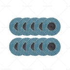 20X 2" 50MM Quick Change Zirconia Flap Discs for Metal Sanding