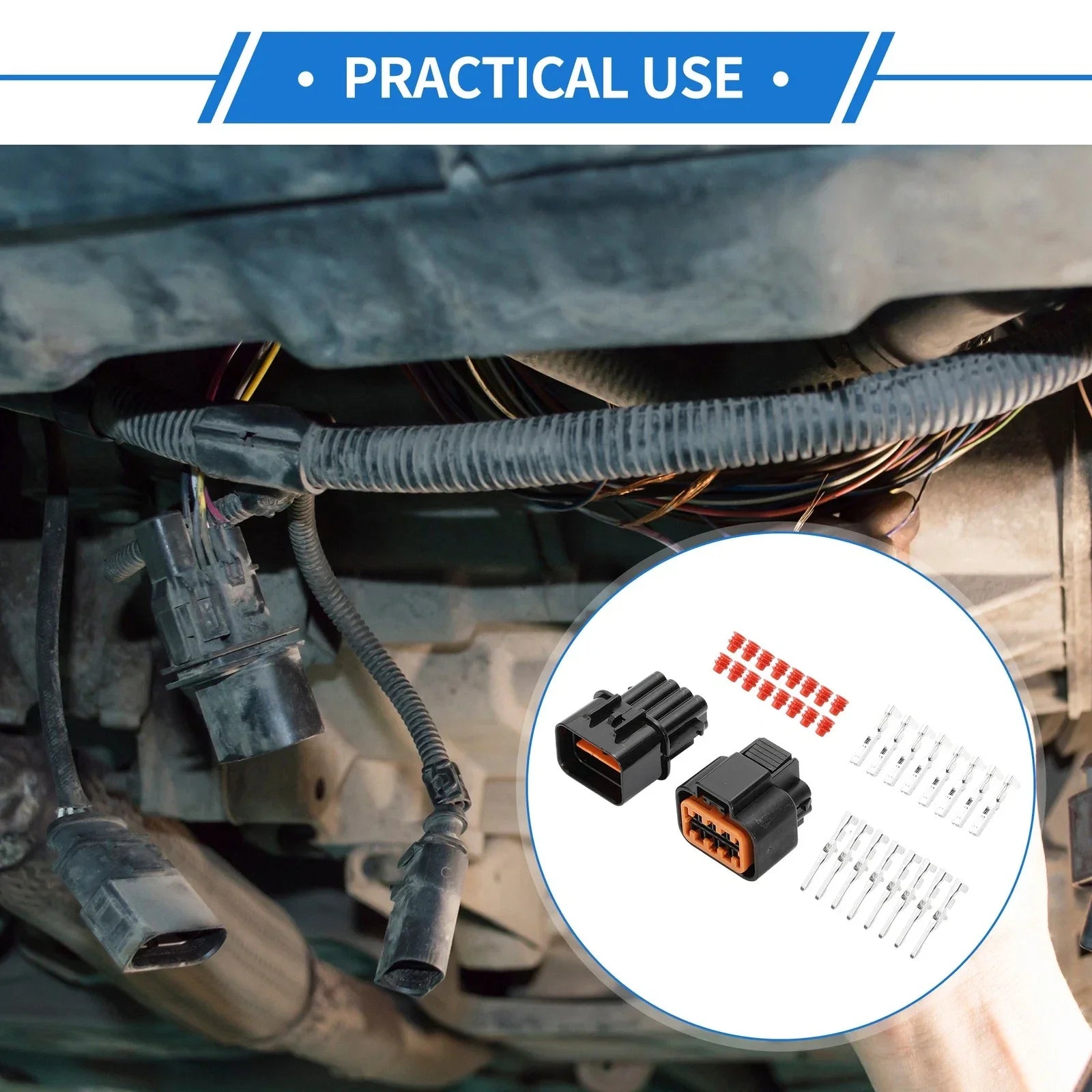 8 Pin Front Headlight Connector Plug for Hyundai & Kia (2010-2023)