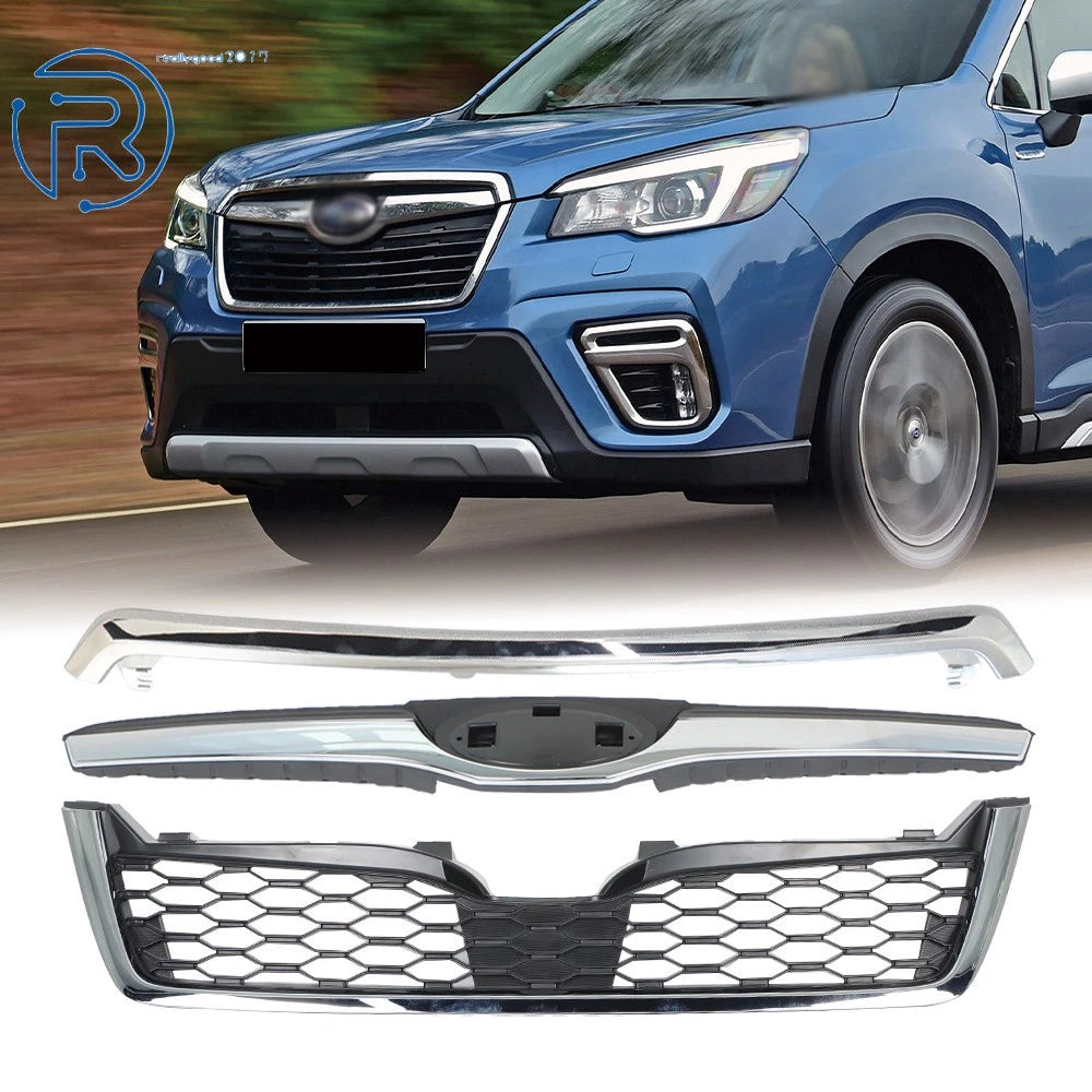 Factory Style Grille for Subaru Forester (2014–2018) Honeycomb Chrome