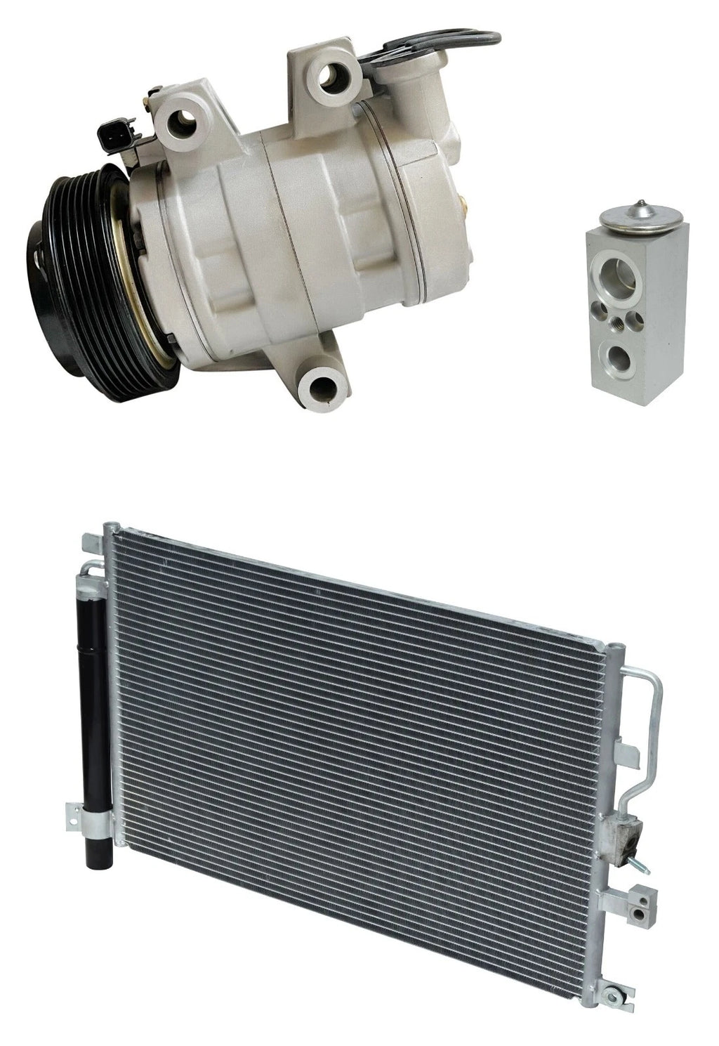 AC Compressor Kit With Condenser for Pontiac Torrent 3.4L (2006–2009)