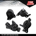Set of 4 Engine Motor & Transmission Mounts for Hyundai Sonata (2011–2014)