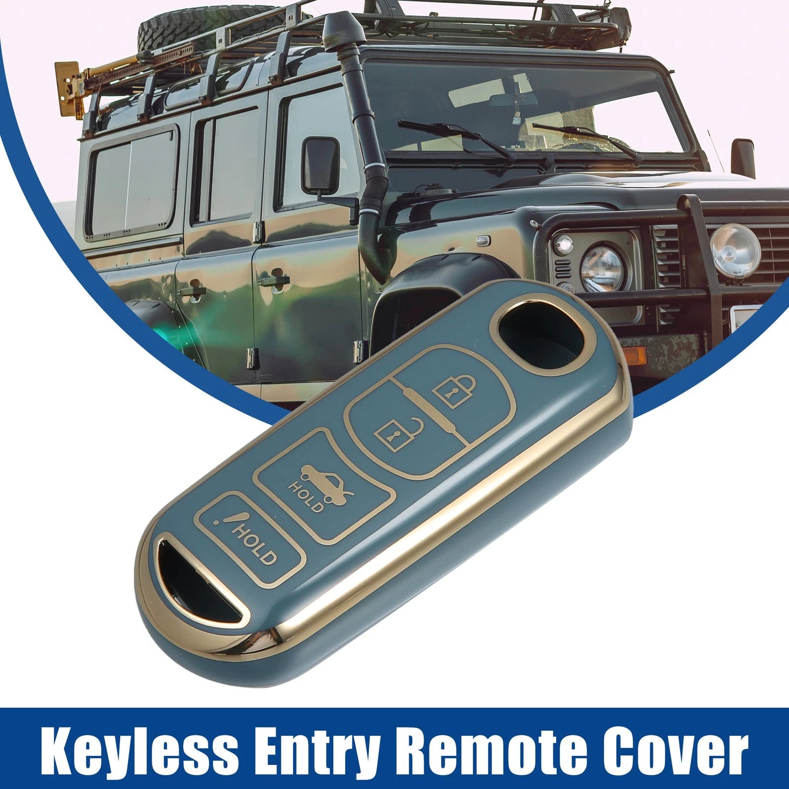 TPU Keyless Entry Remote Cover for Mazda 3 (2014) - Blue