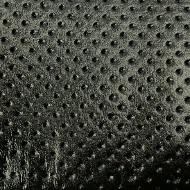 Black Perforated Leather Steering Wheel Cover AXX for Ford (2000–2020)