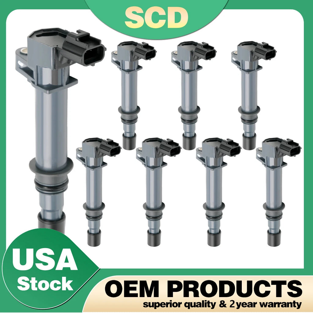 8Pcs Ignition Coil for Dodge Jeep Mitsubishi V6 3.7L V8 4.7L (2000–2010) UF270 56028138