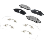 Set of 4 Front Ceramic Brake Pads for Nissan Frontier, Pathfinder