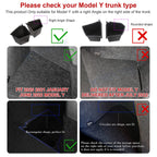 Trunk Side Storage Box Cargo Organizer Bins for Tesla Model Y (2020-2025)