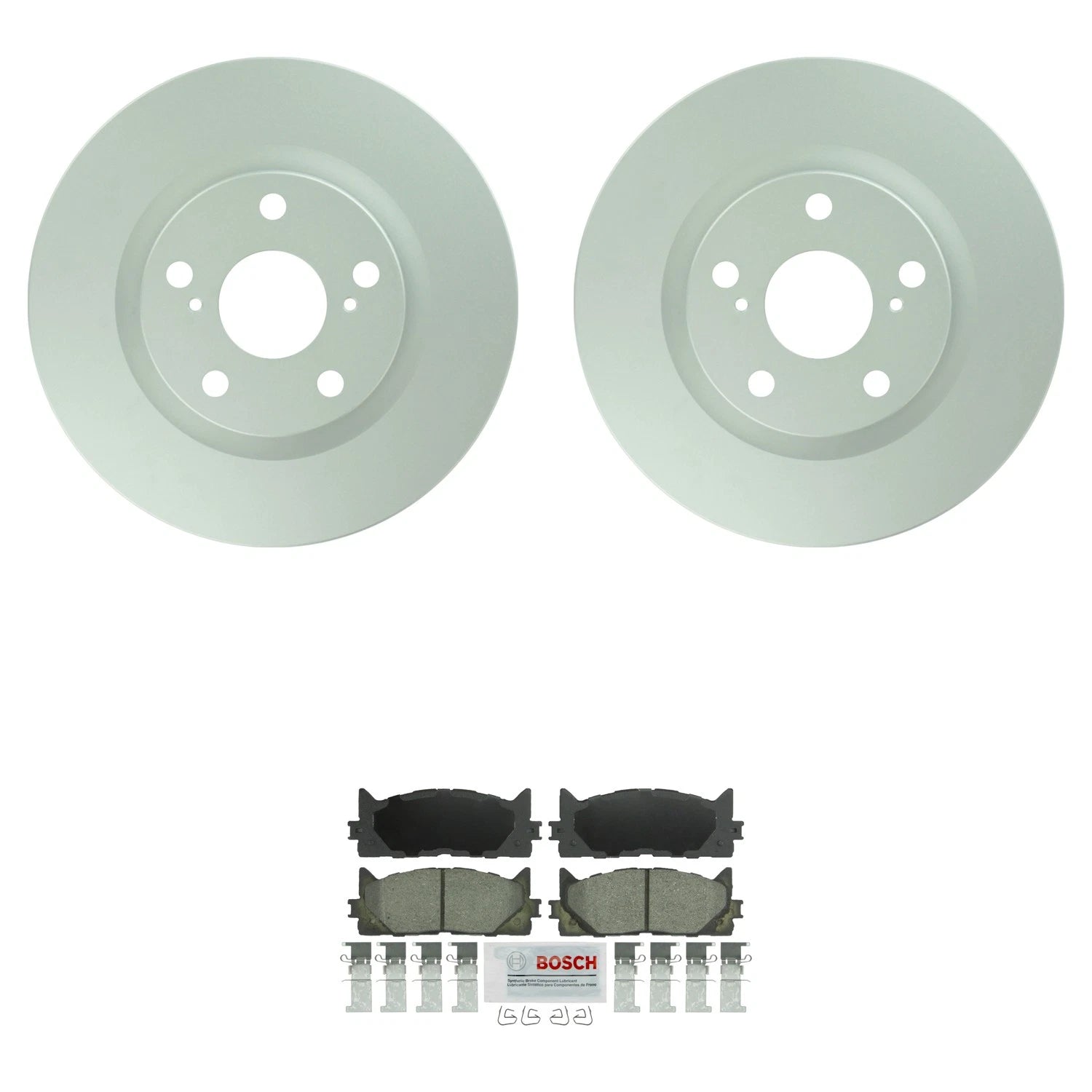 Bosch 2X Front Quietcast 296mm Rotors & SD Ceramic Disc Brake Pads for Lexus ES350 (2007–2012)