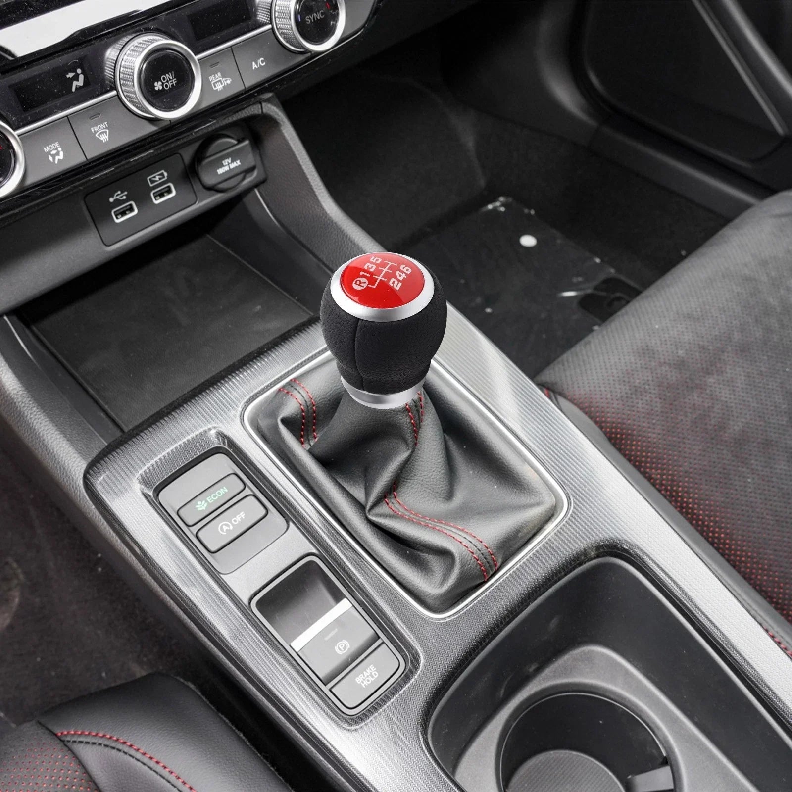 Manual Gear Shift Knob Red Direct Replacement for BRZ (2013–2020)
