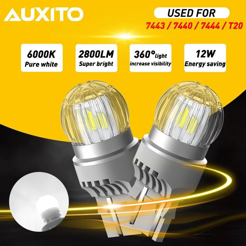 2X 7443 LED Bulb Reverse Light 6000K for AUXITO (7440, 7444, 7441)