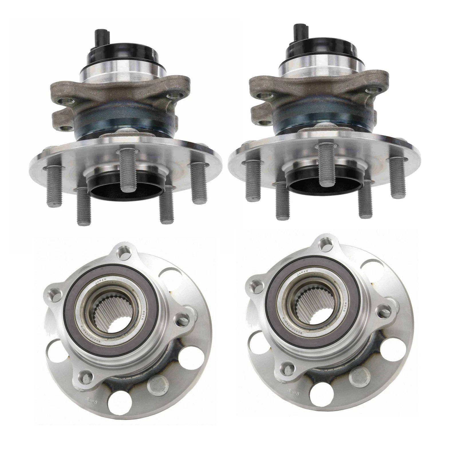 Set of 2 Wheel Bearings and Hub Assemblies for Lexus GS F RC F (2016–2021)