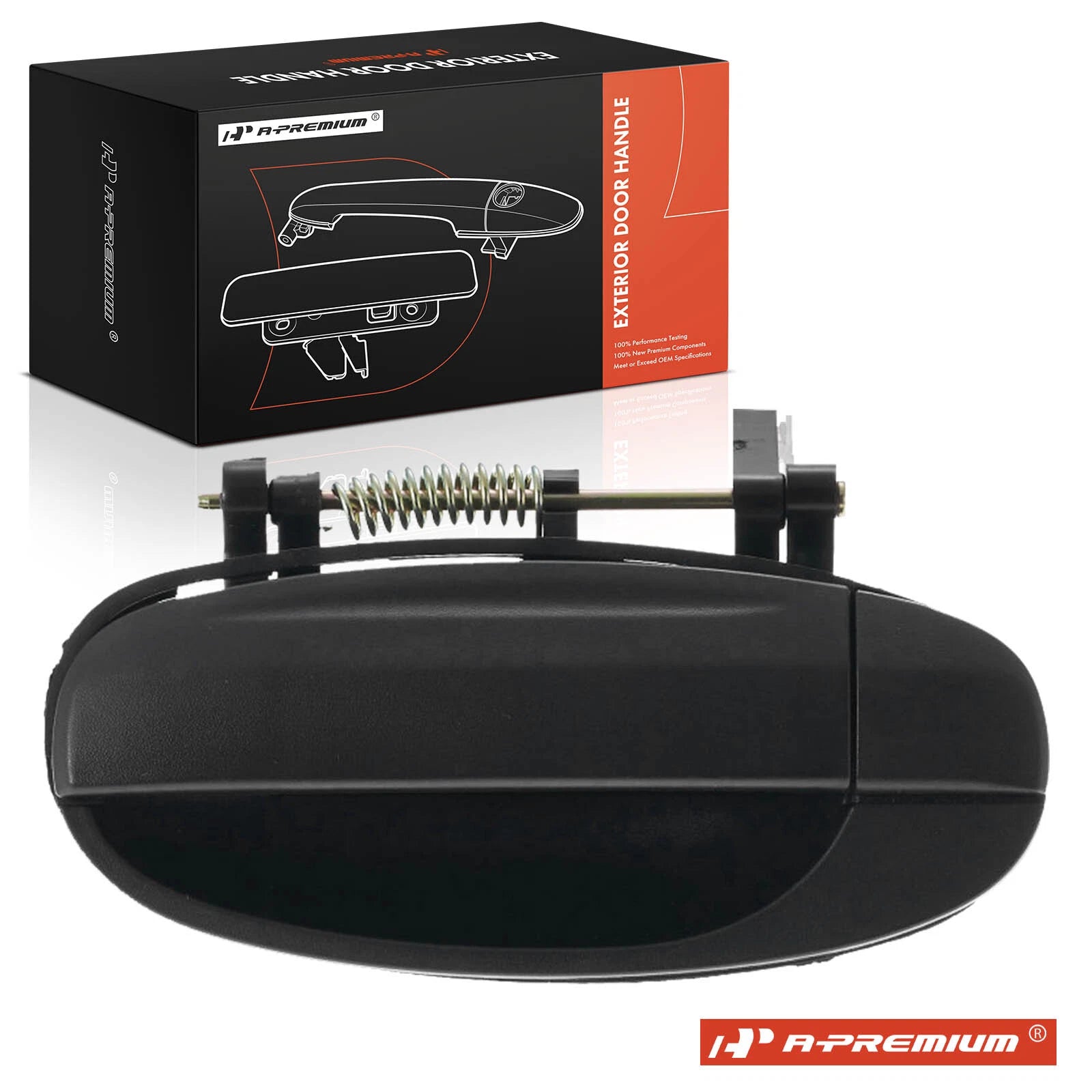 Rear Left Door Handle for Chevrolet Aveo (2004) - Black