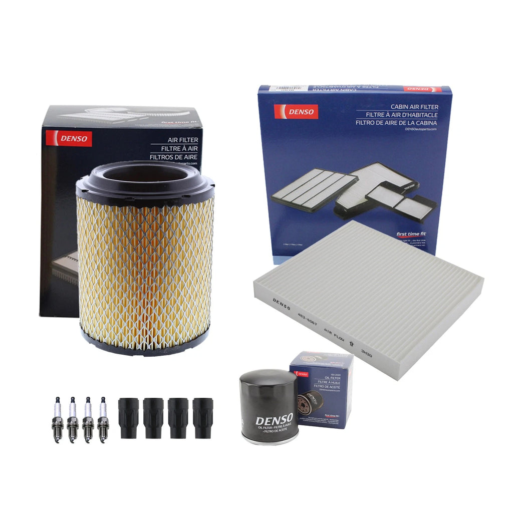 Denso Tune Up Kit 4 Spark Plugs & Boots for Dodge Caliber, Compass (2007–2017)