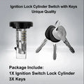 Ignition Switch Lock Cylinder w/ Keys for Chevy Silverado GMC Sierra (No Chip)