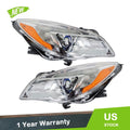 Set of 2 Halogen Headlights for Buick Regal (2014–2017) Chrome Finish