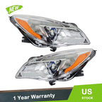 Set of 2 Halogen Headlights for Buick Regal (2014–2017) Chrome Finish