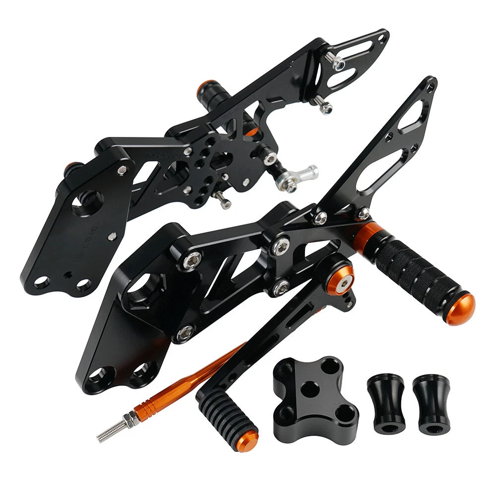 Adjustable Rearsets Foot Pegs for KTM RC 125/200/390 (2014–2021)
