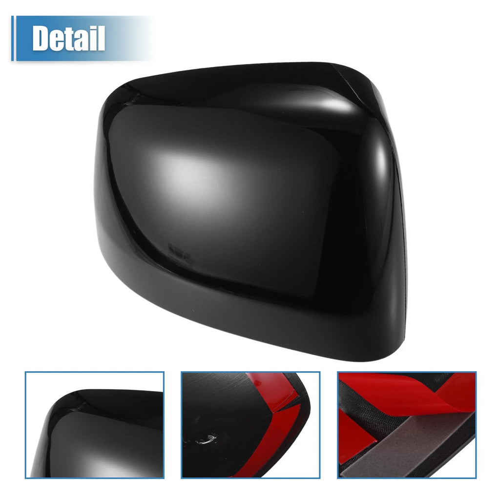 1 Pair Gloss Black Top Half Mirror Cover for Jeep Grand Cherokee (2011–2019)
