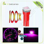 100X T5 74 Wedge 5050 SMD LED Light Bulbs for Instrument Gauge Dash