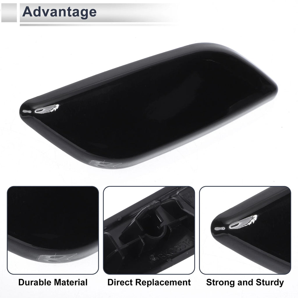 Bumper Headlight Washer Nozzle Cover Cap for Mazda 3 (2004–2013) Black