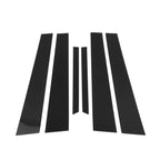 6 Pcs Door Pillar Window Trim for Mercedes S-Class (2007-2013) Black