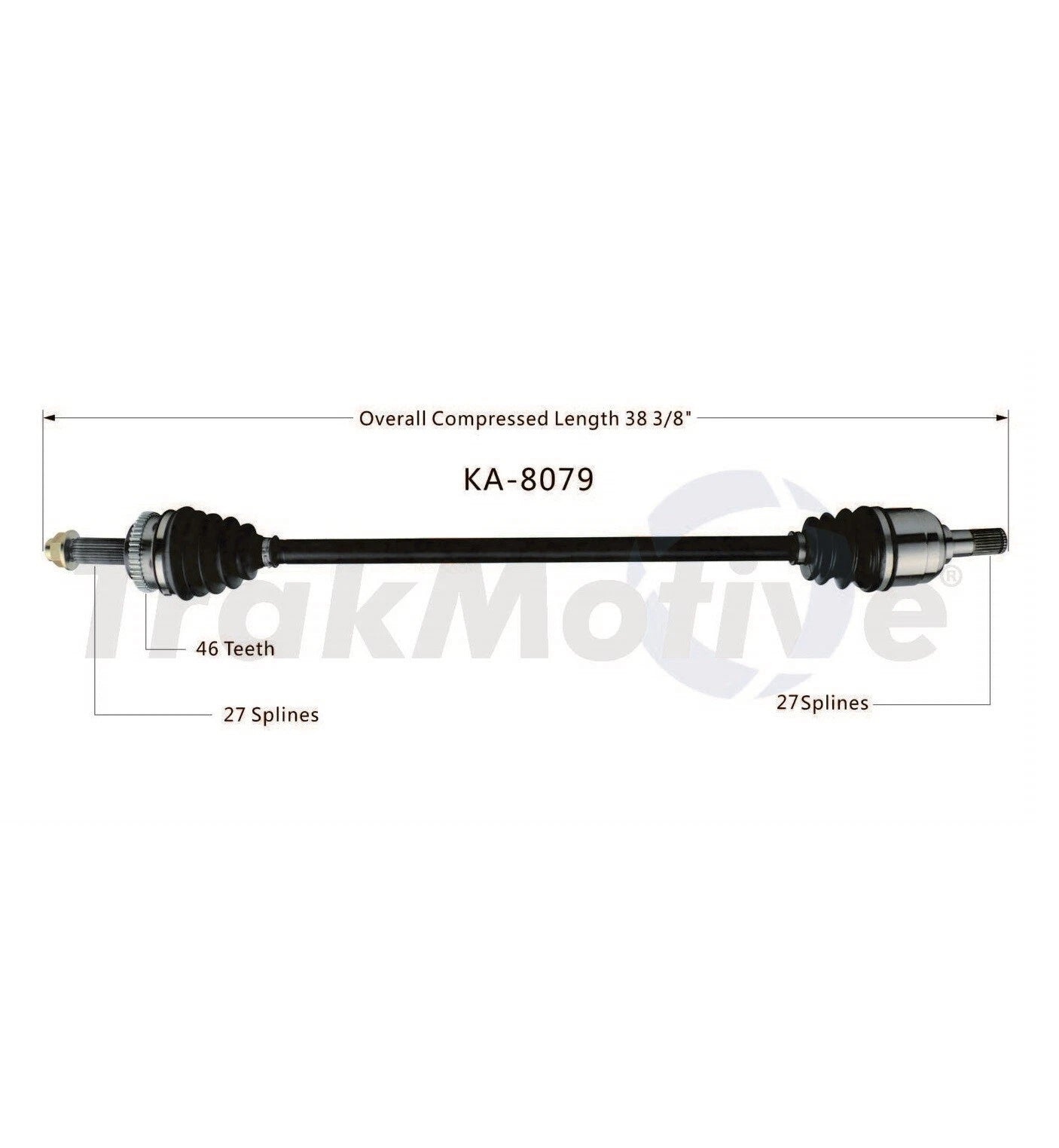 Front Right CV Axle Shaft SurTrack KA8079 for Kia Soul (2010–2011)