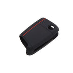 Black Silicone 3 Button Remote Key Cover Case for Volkswagen Skoda (609876849432)