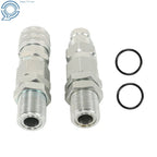 Hydraulic Quick-Connect Coupler for John Deere 35G 50C 260 325 CT332 (KV13884 AT312877)