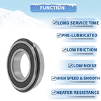 1Pc 60/32NR2RS Deep Groove Ball Bearing for Scooter Skateboard (32x58x13mm)