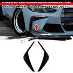 Gloss Black Front Bumper Side Fin Canards Splitter for BMW M3 M4 (2021–Present)