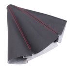 Racing Shifter Boot Cover for Manual Automatic Shift Knob - Black Red Blue Stitch
