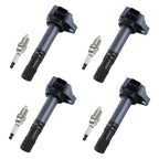 Set of 4 Ignition Coils & Spark Plugs for Honda Civic (2001–2005) L4 1.7L 30520PDKA01