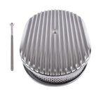 12" Oval Aluminum Full Finned Air Cleaner for Chevy Ford