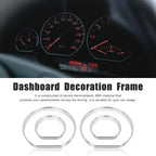 Chrome Speedometer Gauge Dial Rings Trim Decoration Frame Kit for BMW E46 M3