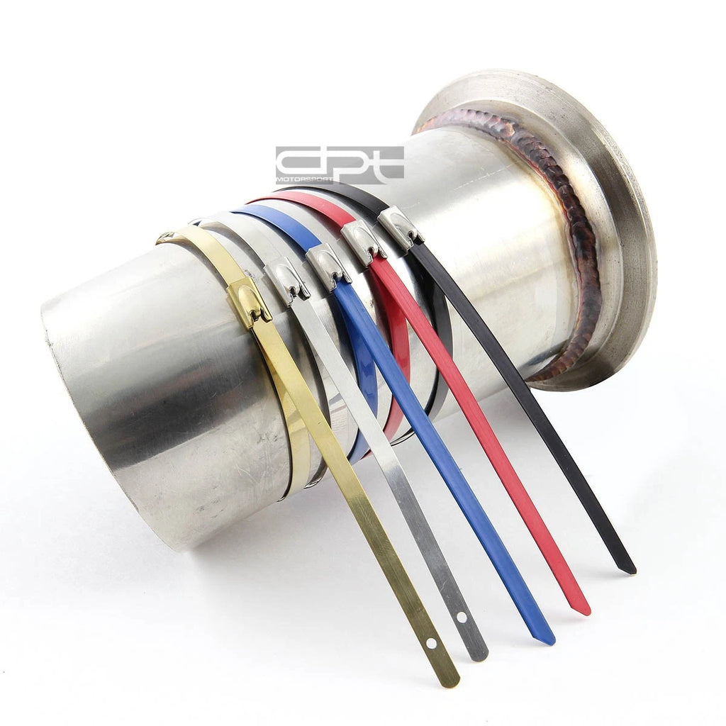 12" 5MM Stainless Black Self-Locking Zip Tie for X5